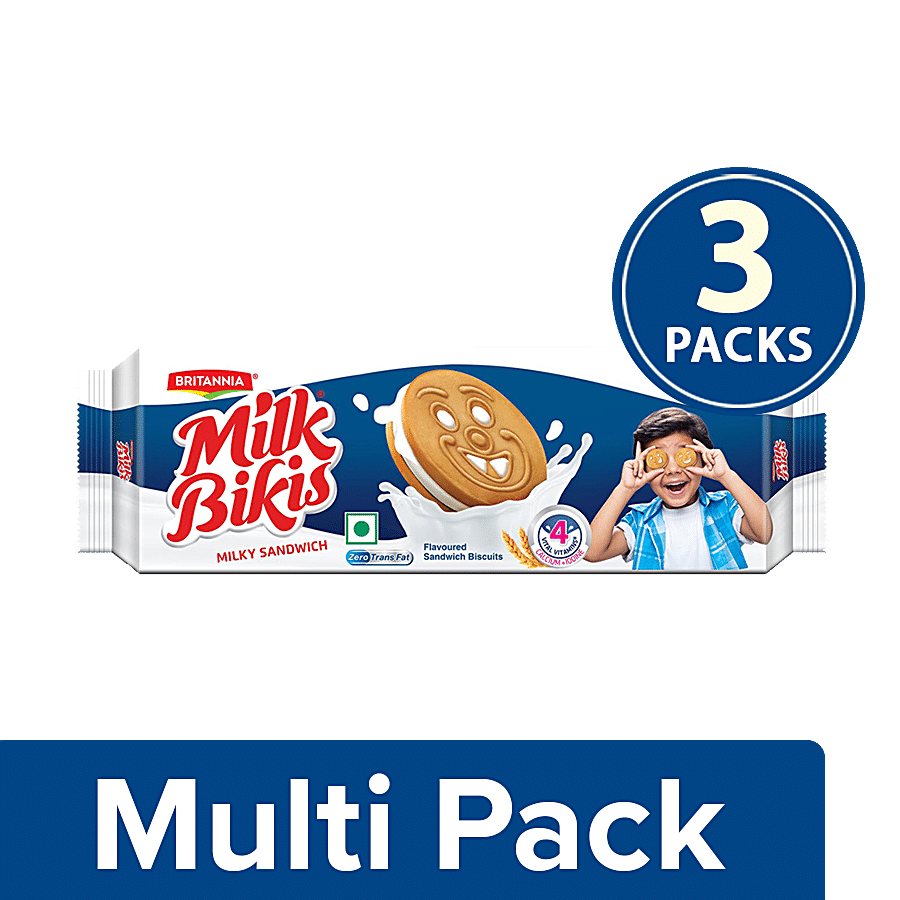 Britannia Biscuits - Milk Bikis Milk Sandwich