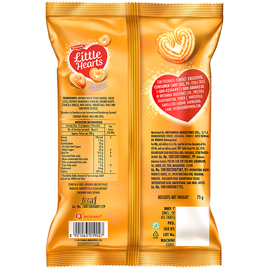 Britannia Little Hearts Biscuits