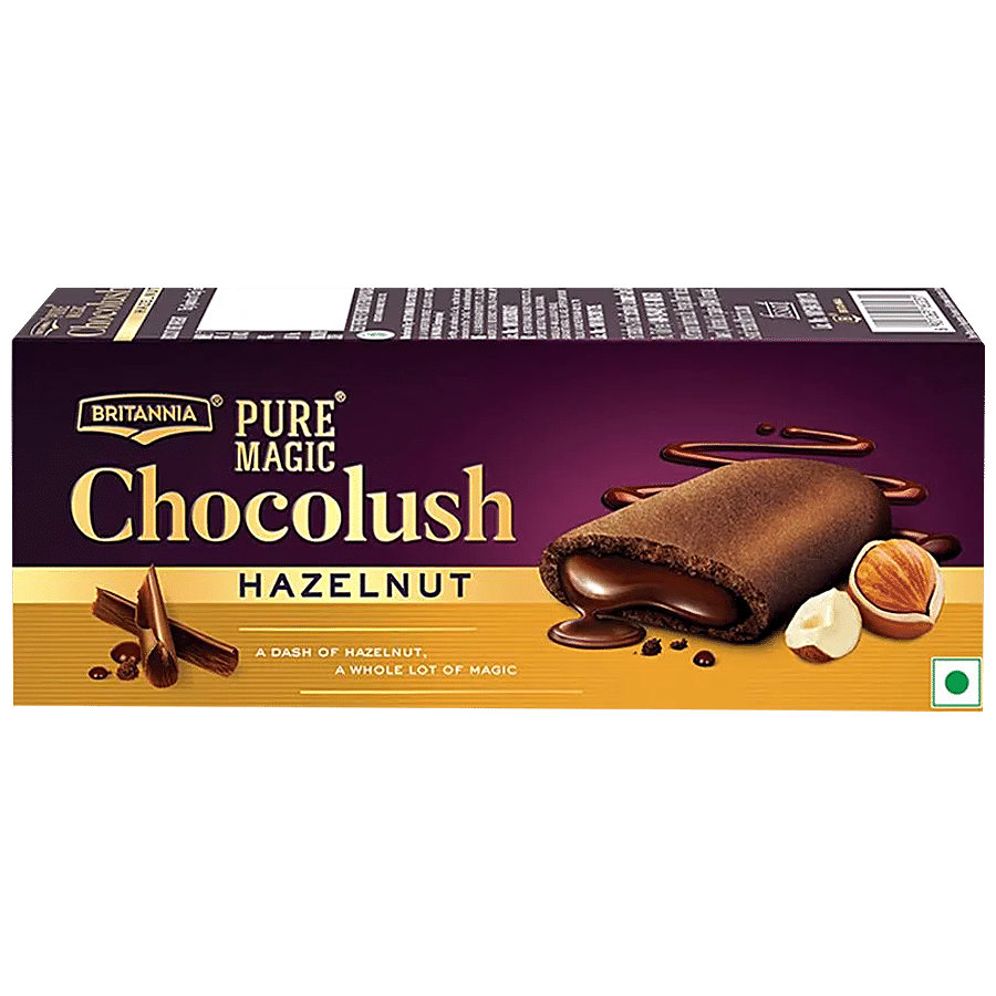 Britannia Pure Magic Chocolush Cookies - Hazelnut Chocolate Filled