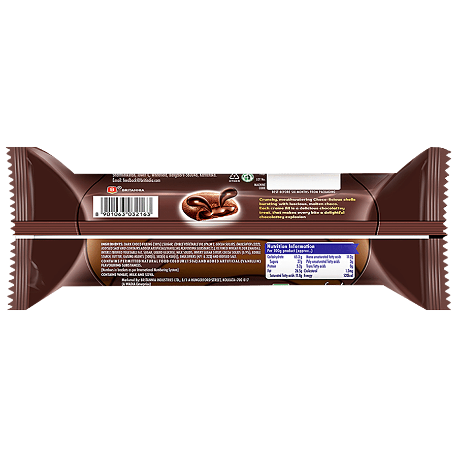 Britannia Treat Burst Choco Fills Cookies