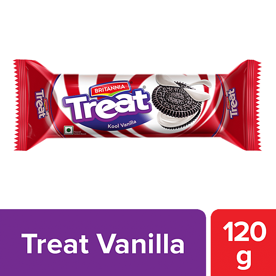 Britannia Treat Sandwich Biscuits - Kool Vanilla