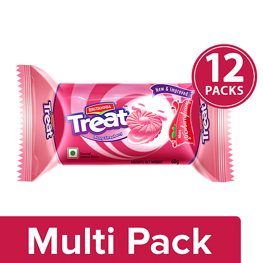 Britannia Treat - Strawberry Biscuits