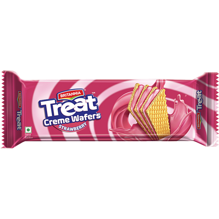 Britannia Treat - Strawberry Flavoured Wafer Biscuit