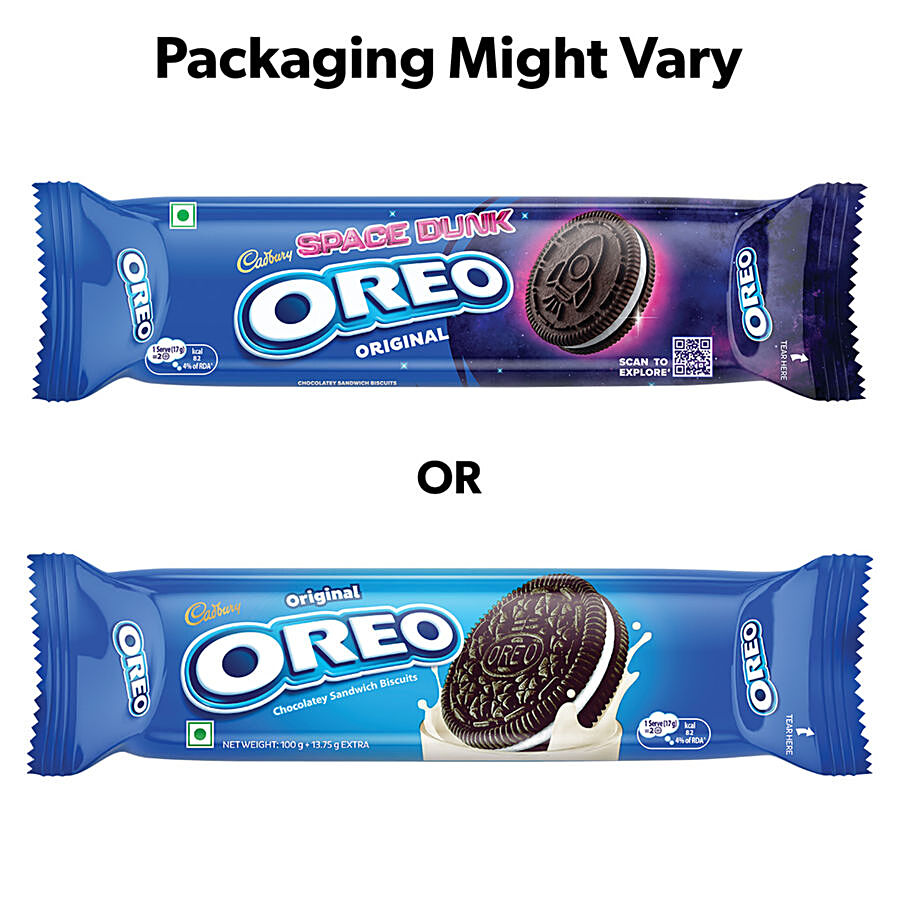 Cadbury Oreo Creme Biscuits - Vanilla + Chocolate + Strawberry 113.75 g Each