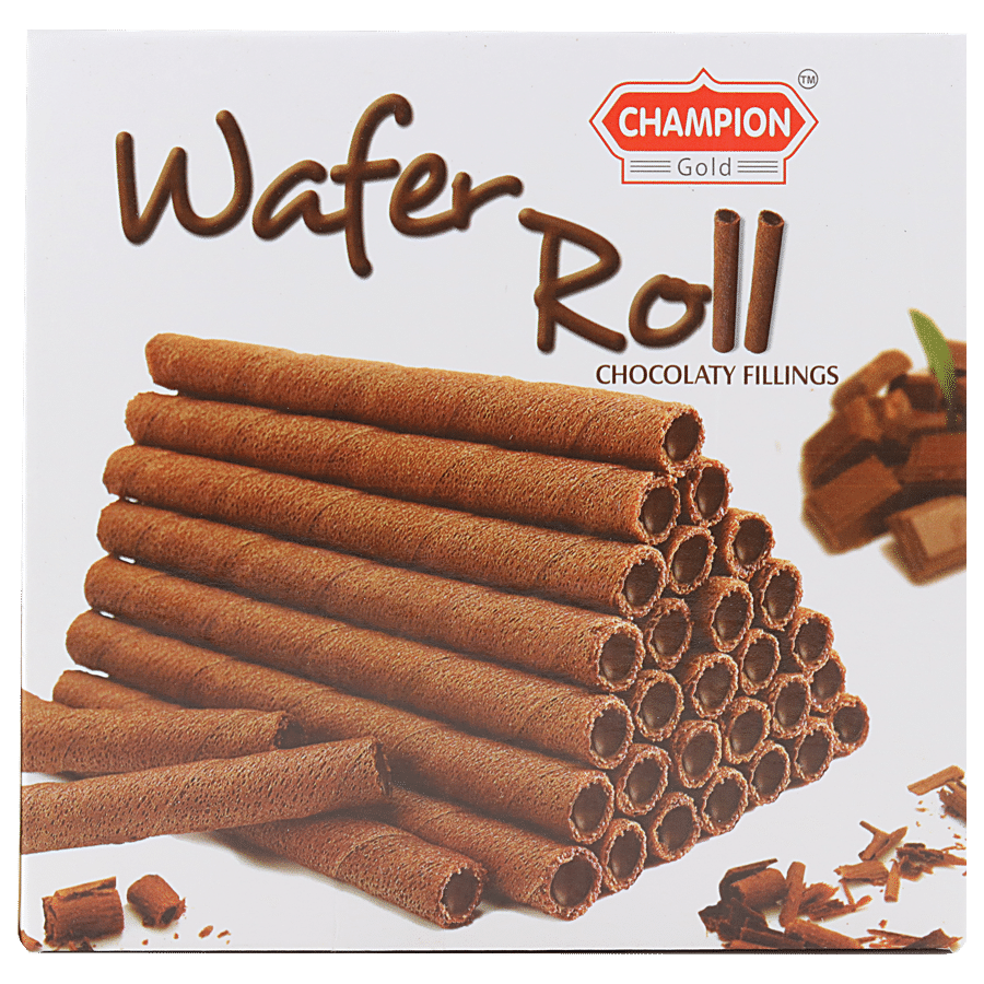 Champion Gold Wafer Roll - Chocolaty Fillings