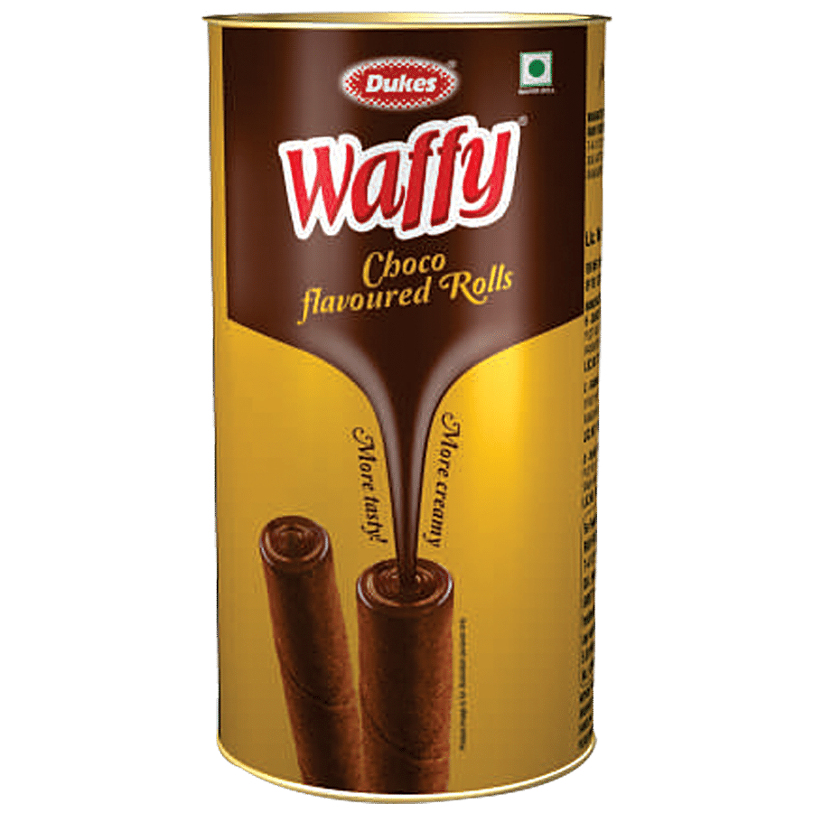 Dukes  Waffy Choco Flavoured Rolls - Crunchy