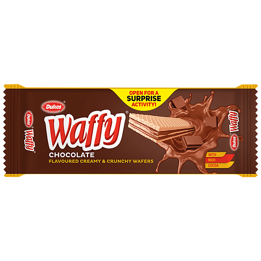 Dukes  Waffy Creamy & Crunchy Wafers - Chocolate Flavoured