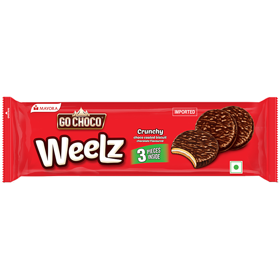 Go Choco Weelz Crunchy Chocolate Coated Biscuit