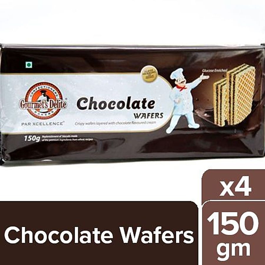 Gourmets Delite  Gourmets Delite Wafers - Chocolate 150 Gm Pouch