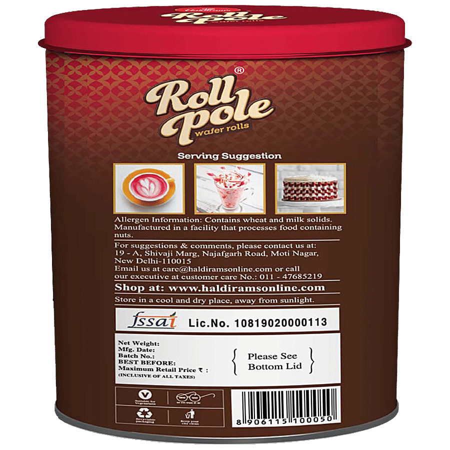 Haldiram  Roll Pole Wafer - Red Velvet Indulgence