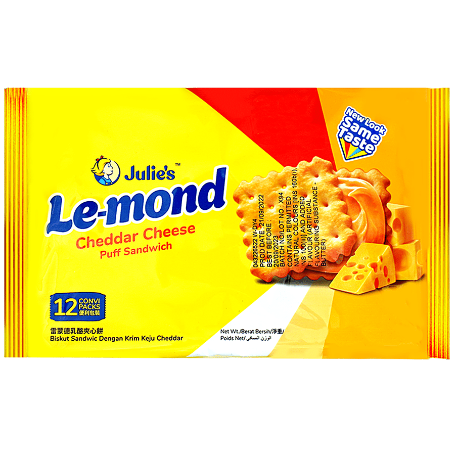 Julie's Le-Mond Cheddar Cheese Puff Sandwich Biscuit