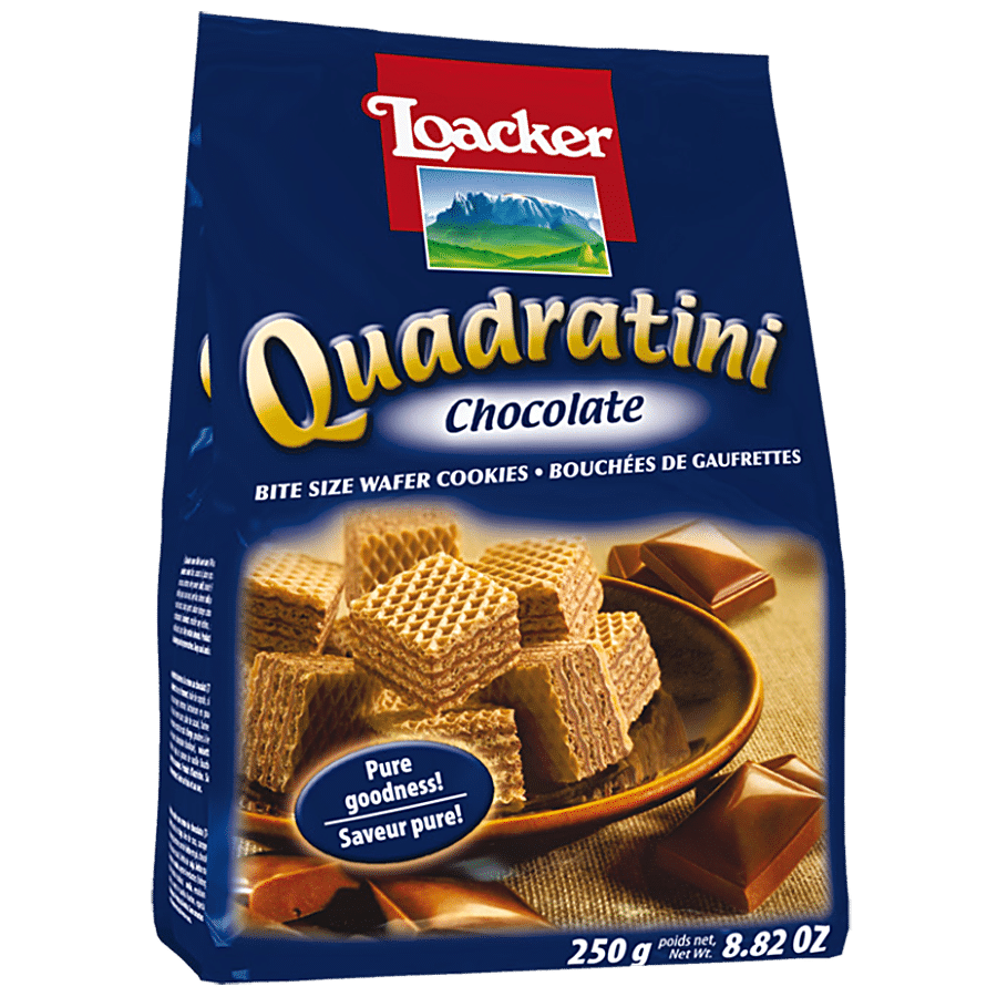 Loacker Quadratini Wafer Cookies - Chocolate