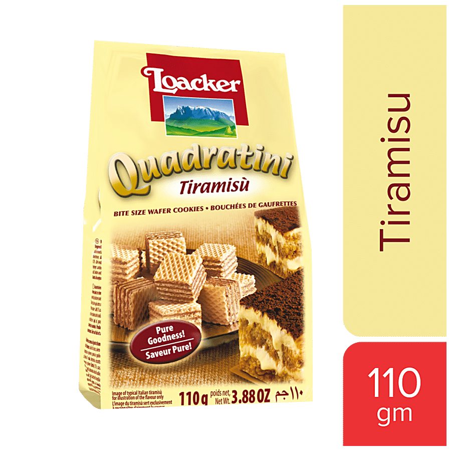 Loacker Quadratini Wafer Cookies - Tiramisu