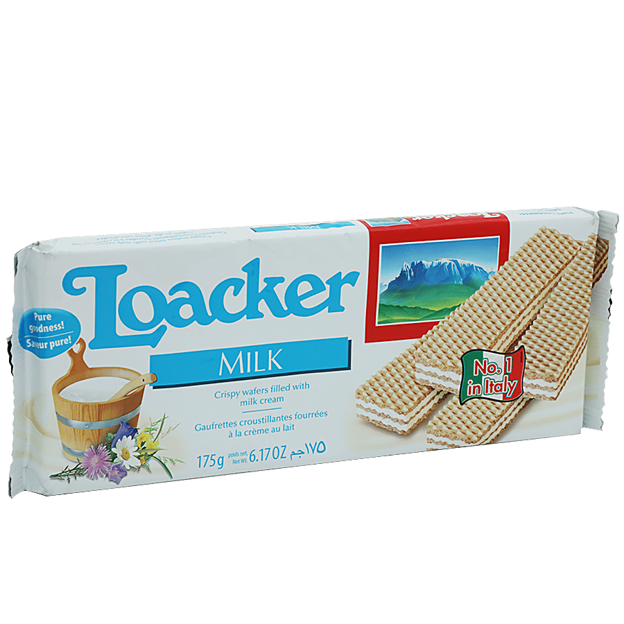 Loacker Wafer Filled - Milk Crispy with Milk Cream