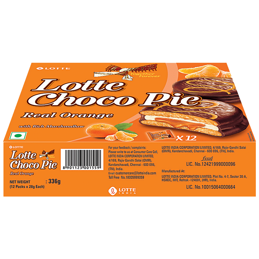 Lotte Choco Pie - Real Orange