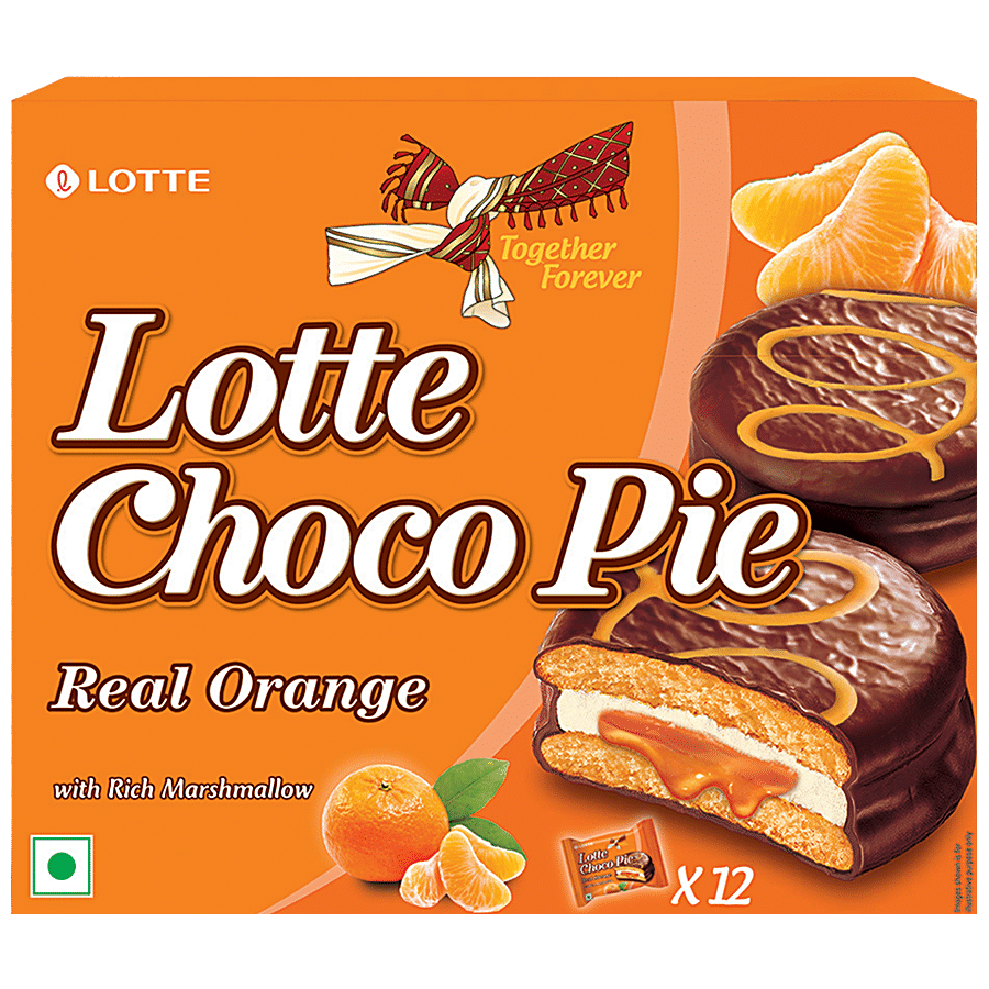 Lotte Choco Pie - Real Orange