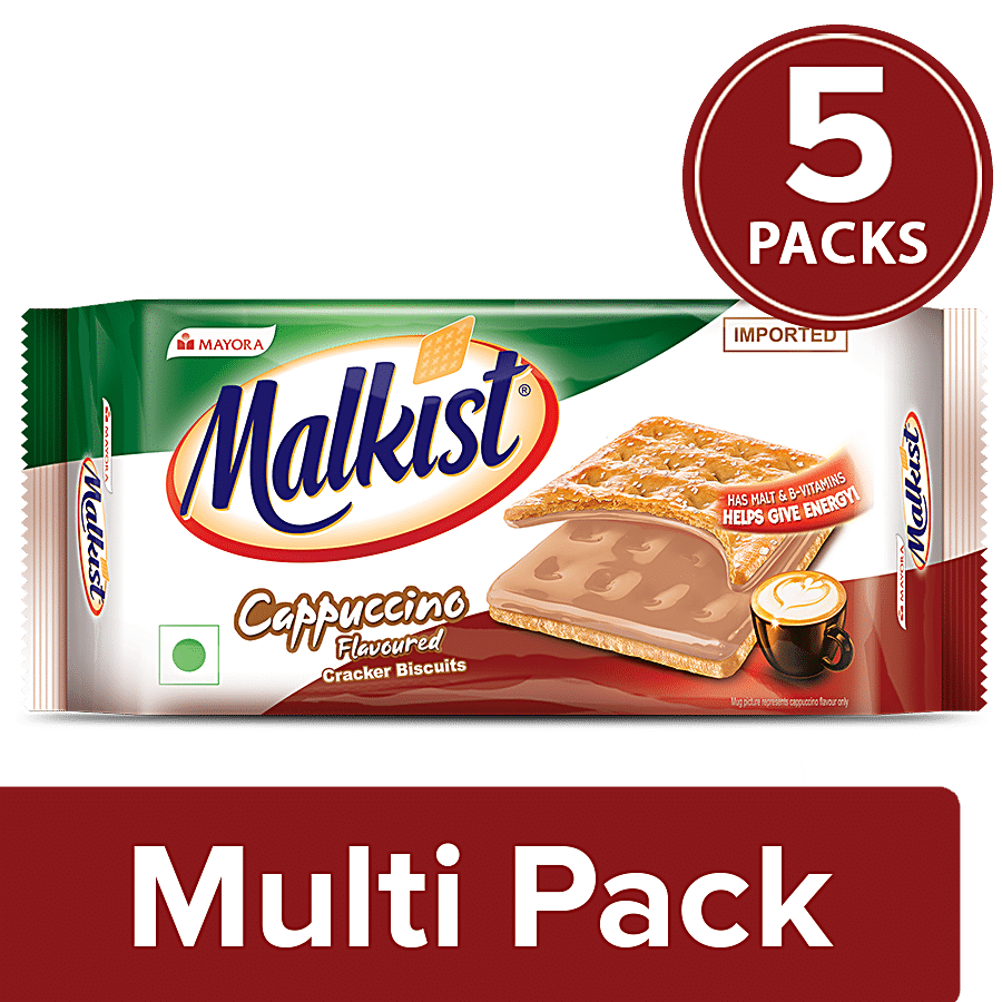 Malkist Cappuccino Flavoured Cracker Biscuits - Family Pack