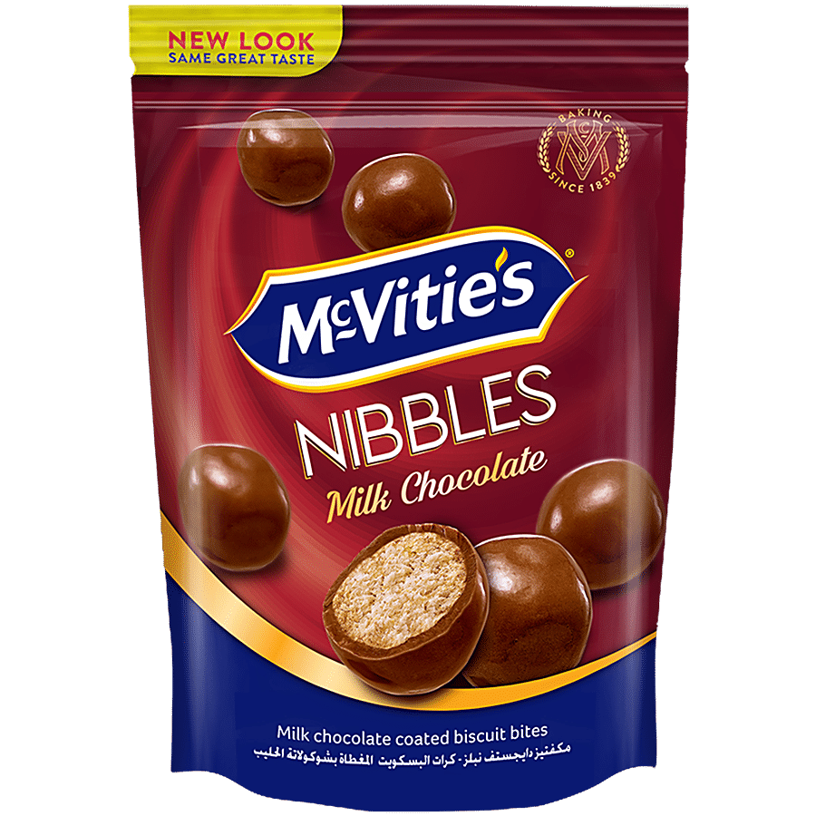 McVitie's Nibbles Milk Chocolate Coated Biscuit Bites