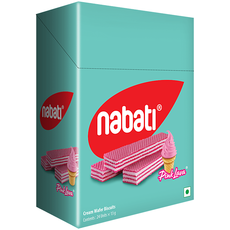 Nabati Pink Lava Cream Wafer Biscuits - Sweet