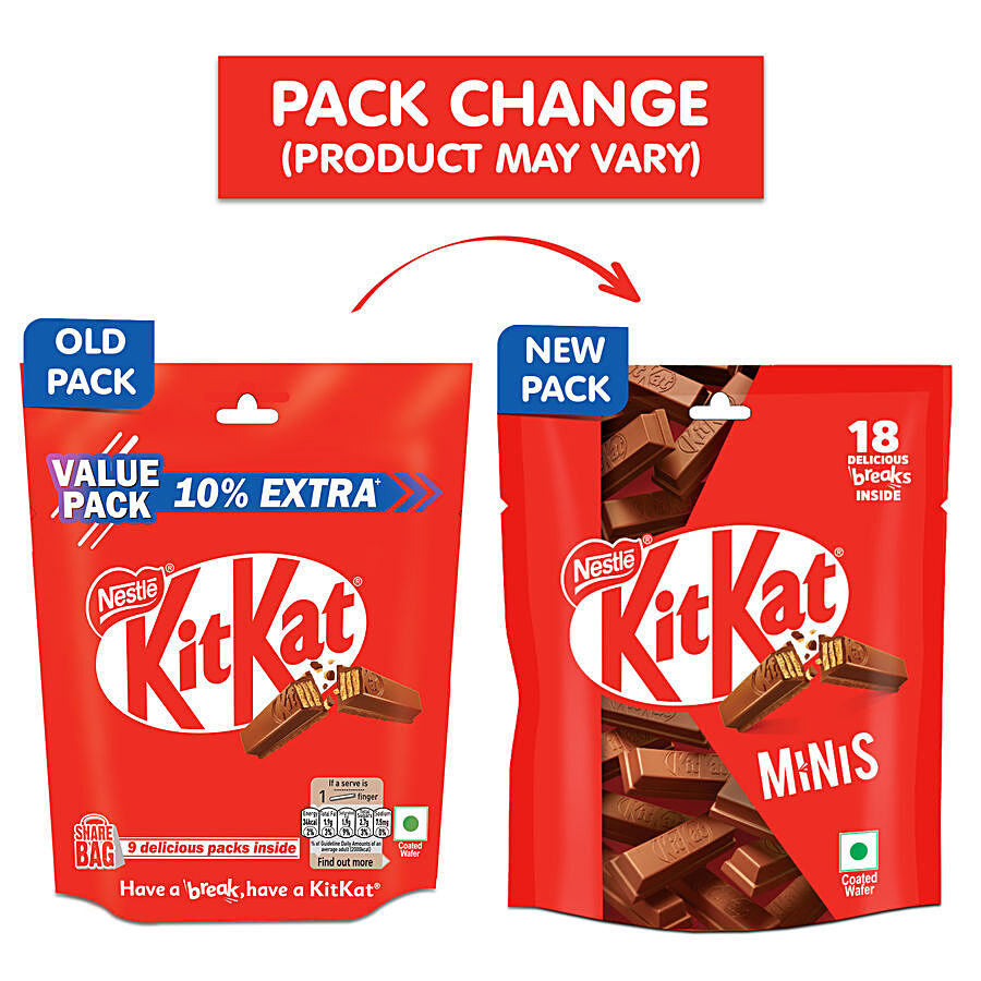 Nestle  Kitkat Minis Chocolate Coated Wafer Bar - Share Bag