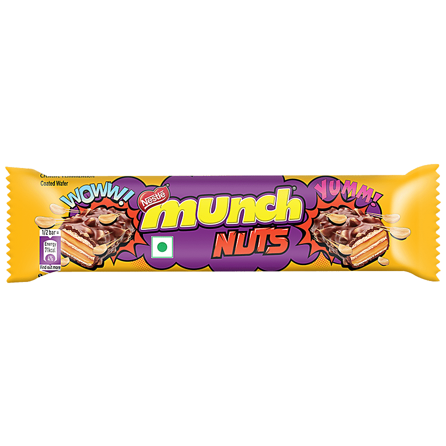 Nestle  Munch Nuts Chocolate Coated Wafer