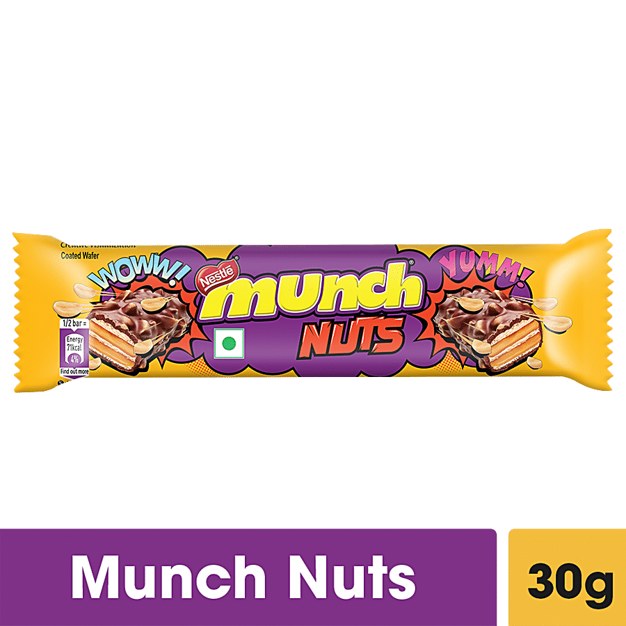 Nestle  Munch Nuts Chocolate Coated Wafer