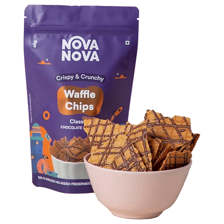 Nova Nova  Waffle Chips - Classic With Chocolate Drizzle