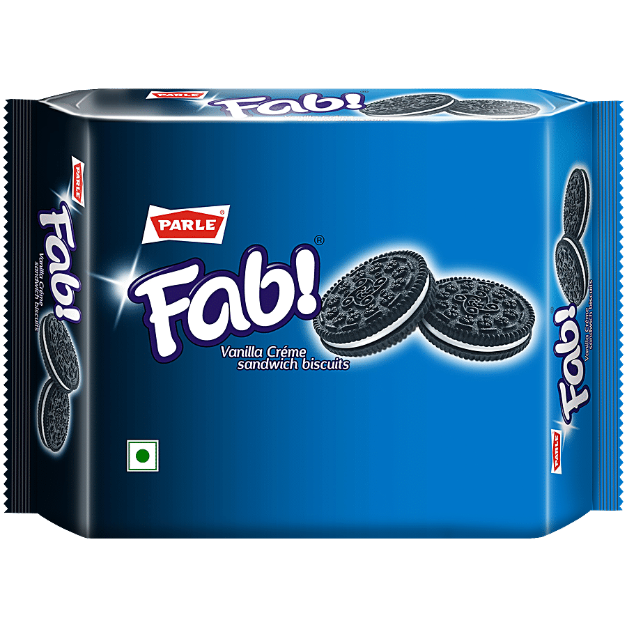 PARLE Fab Vanilla Creme Sandwich Biscuits