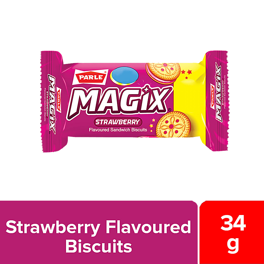 PARLE Magix Sandwich Biscuits - Strawberry