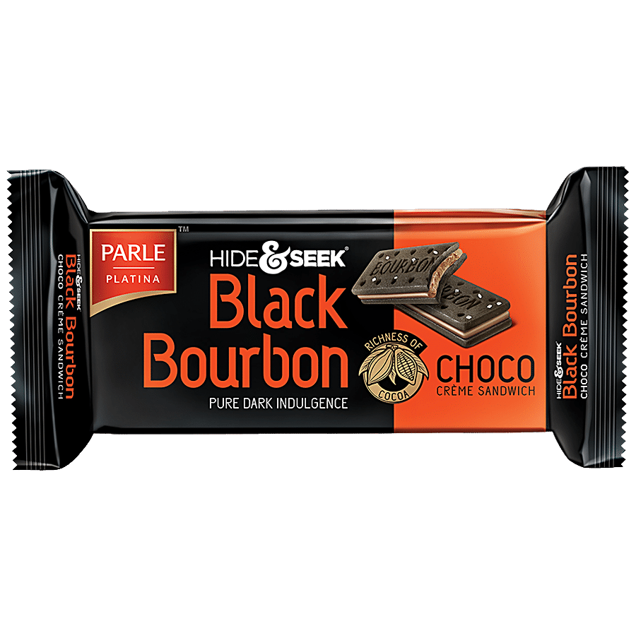 PARLE Platina Hide & Seek Black Bourbon Creme Sandwich - Choco