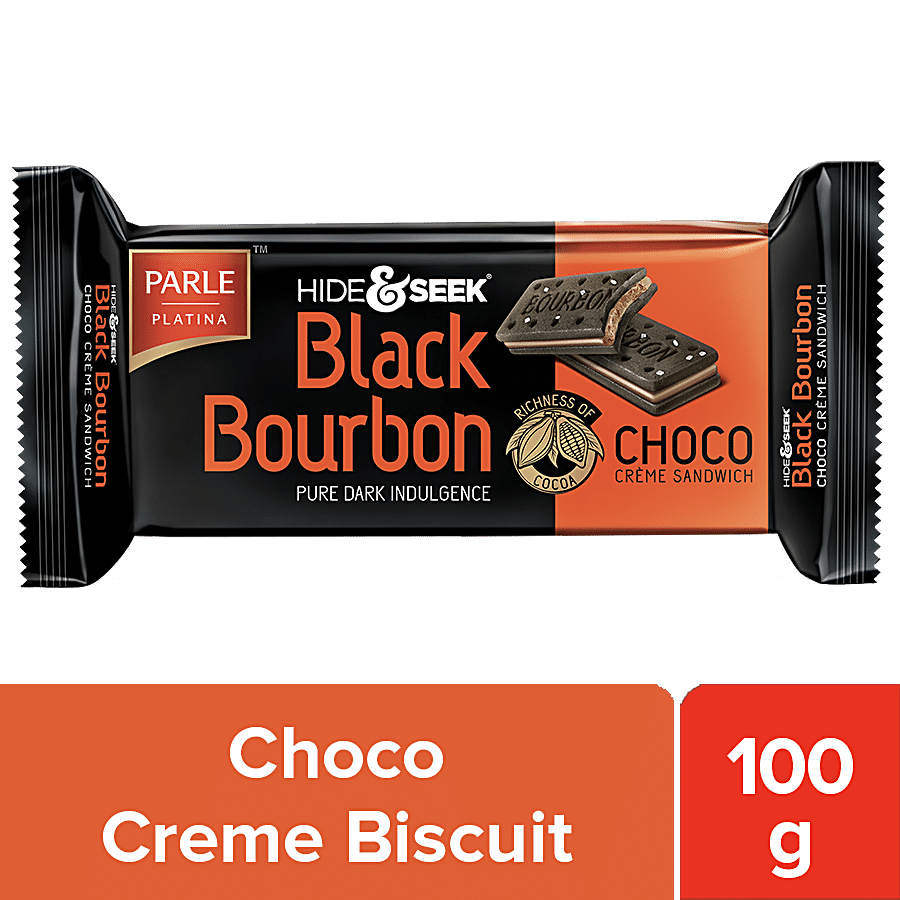 PARLE Platina Hide & Seek Black Bourbon Creme Sandwich - Choco