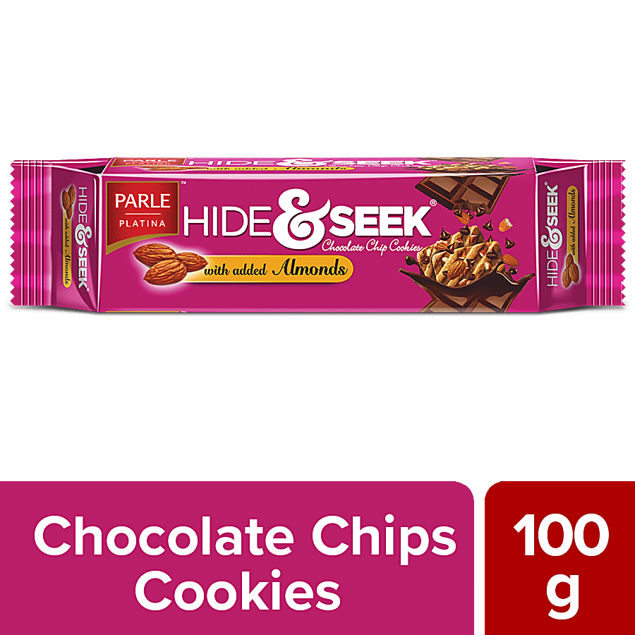 PARLE Platina Hide & Seek Choco Chip Cookies With Chocolate & Almonds