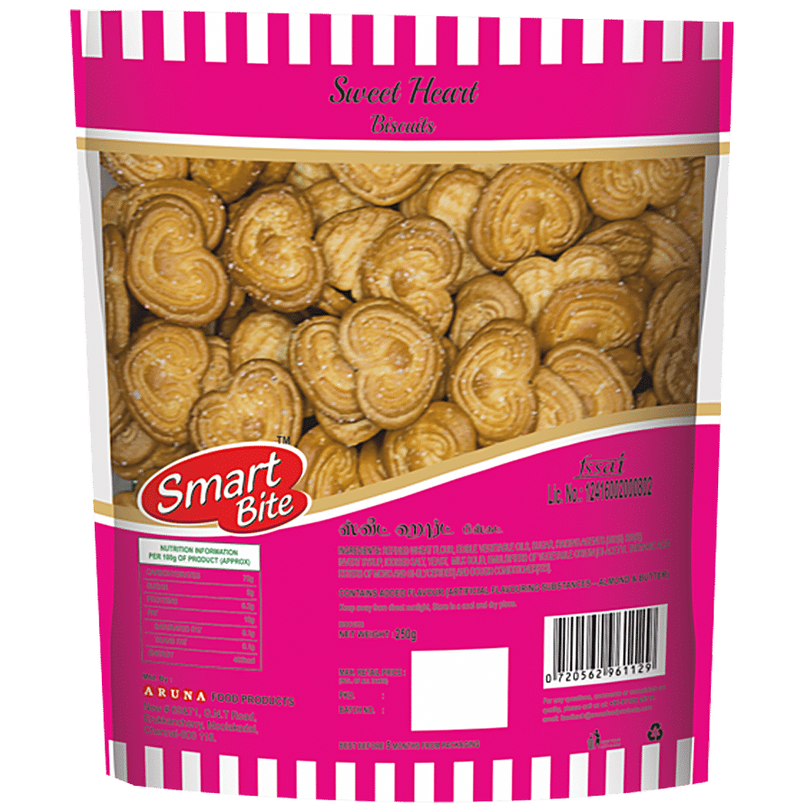 Smart Bite Sweet Heart Biscuit - Crunchy