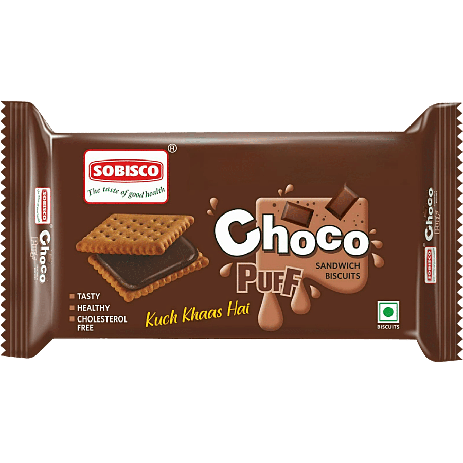 Sobisco Choco Puff Sandwich Cream Biscuits