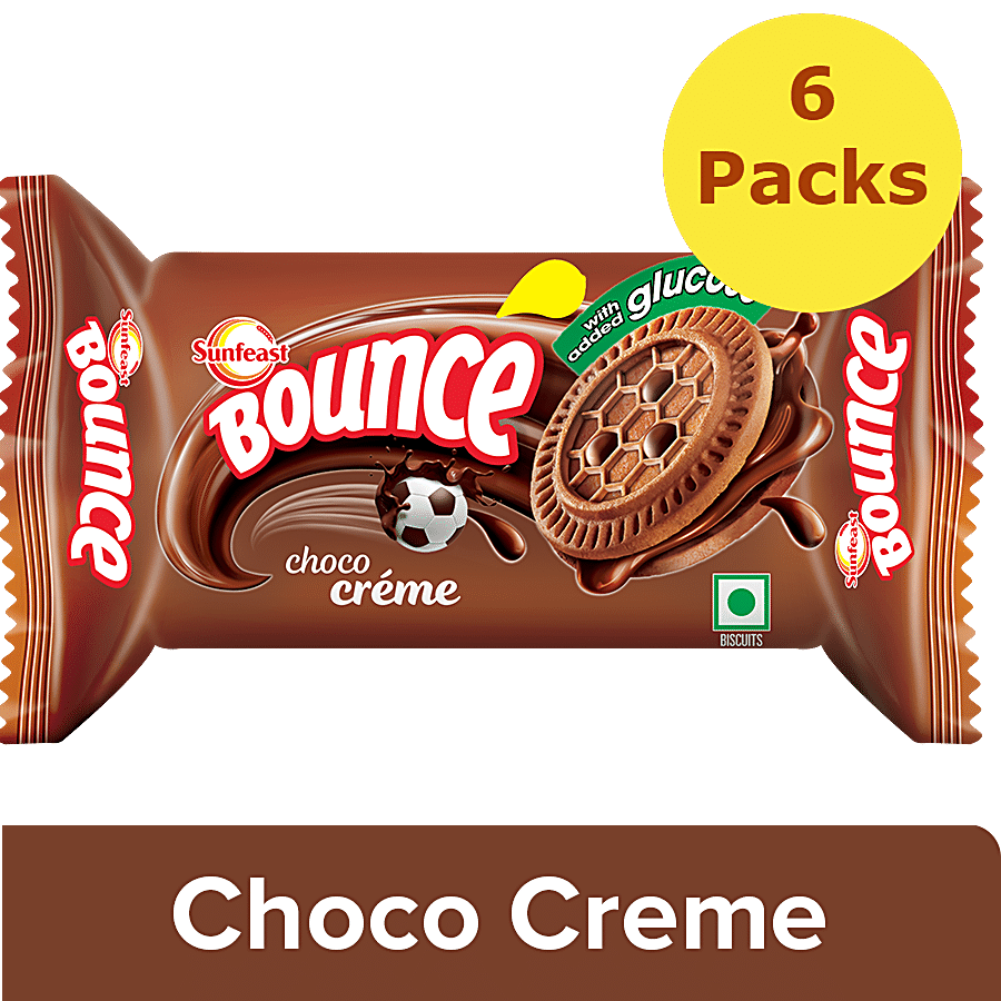 Sunfeast Bounce Biscuits - Choco Creme Cookies