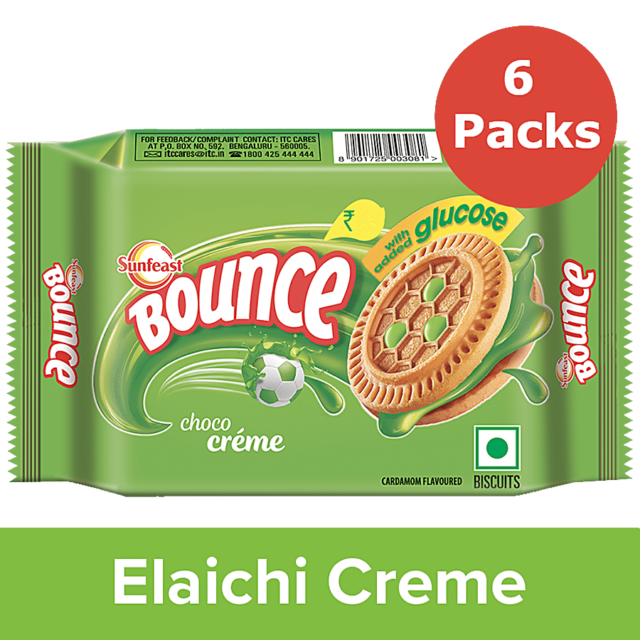 Sunfeast Bounce Biscuits - Elaichi Creme Cookies