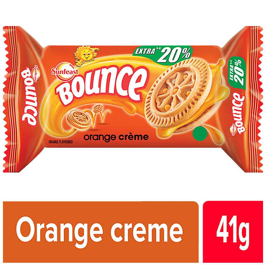 Sunfeast Bounce Creme Biscuits - Orange