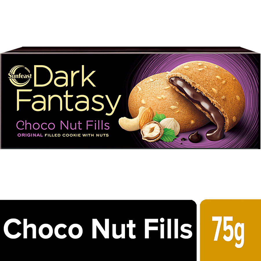 Sunfeast Dark Fantasy Choco Nut Fills Cookies