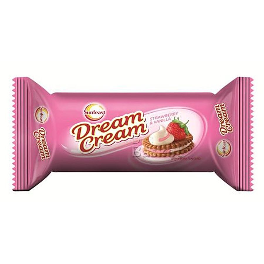 Sunfeast Dream Cream Biscuits - Strawberry & Vanilla