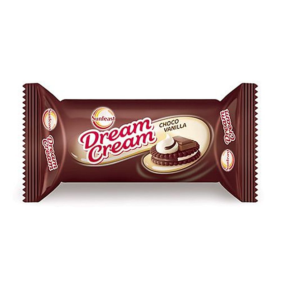 Sunfeast Dream Cream - Choco Vanilla Cream Biscuit Cookie