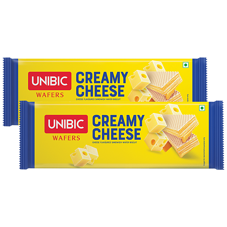 UNIBIC Wafers -  Creamy Cheese Sandwich Biscuits