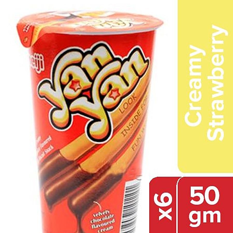 Yan Yan  Dip Biscuit - Creamy Chocolate Flavored