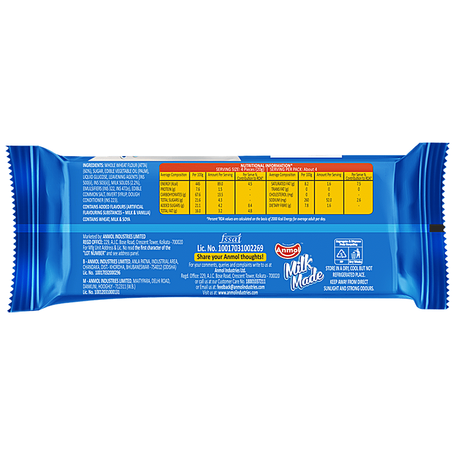 Anmol Milk Made Biscuits - Healthy & Delicious