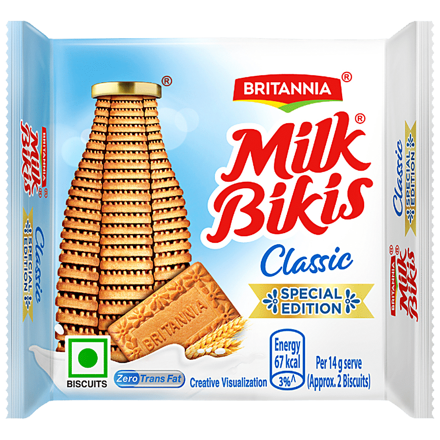 Britannia Milk Bikis Classic Biscuit - Zero Trans Fat