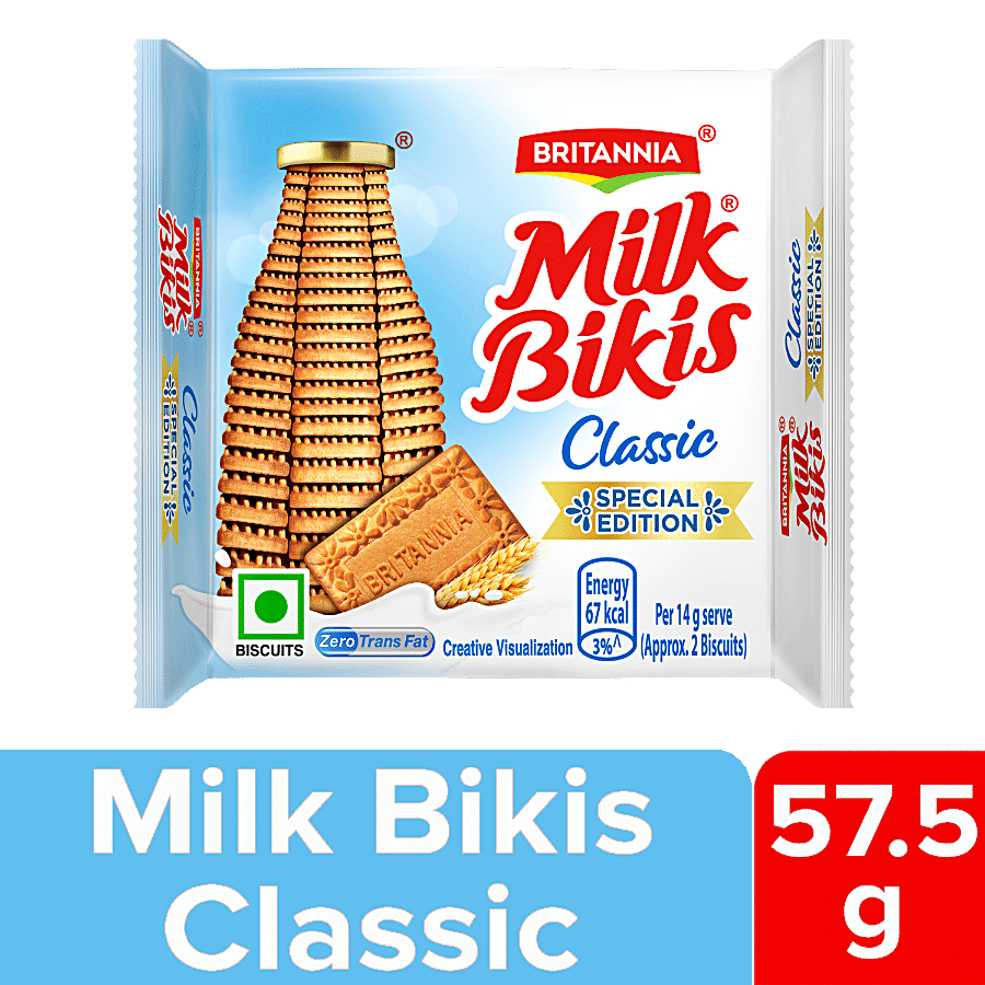 Britannia Milk Bikis Classic Biscuit - Zero Trans Fat