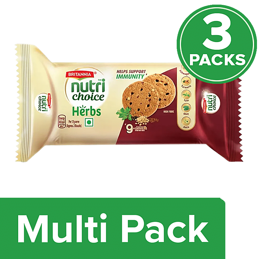 Britannia Nutrichoice Herbs Biscuits - 0% Maida