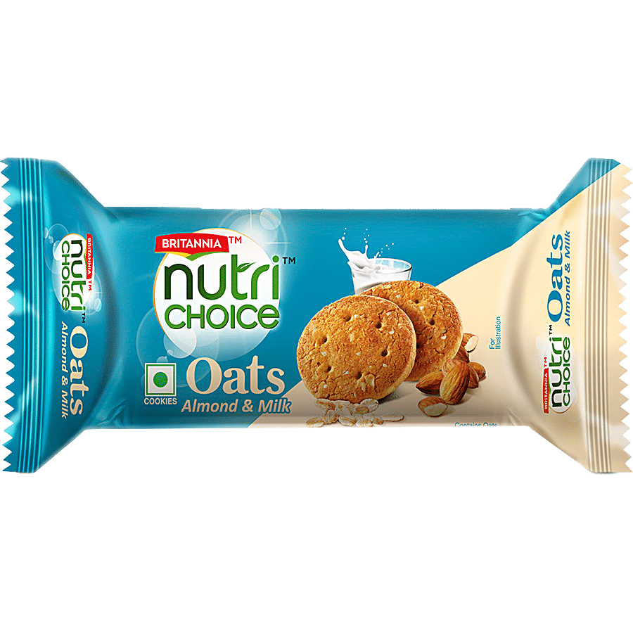 Britannia nutri choice Oats Cookies Milk Almond