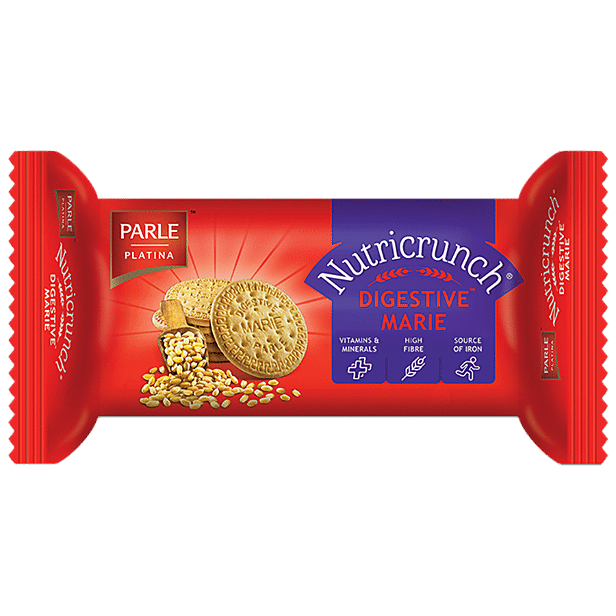 PARLE Platina Nutricrunch Digestive Marie Biscuit - Rich In Fibre