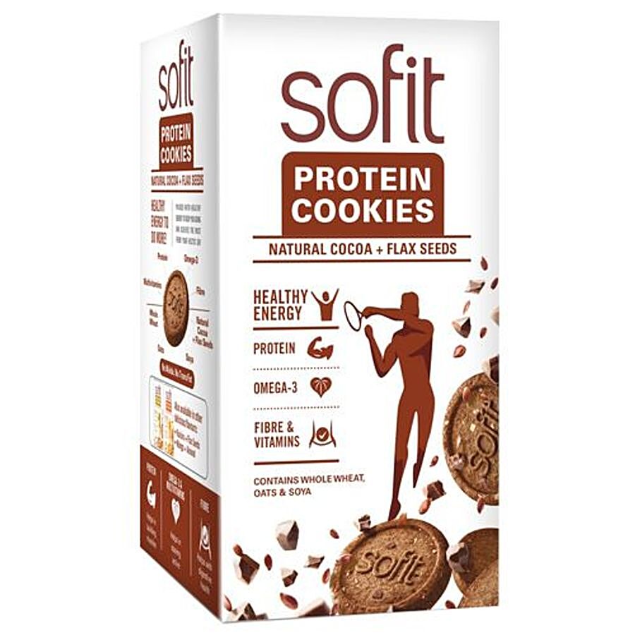 Sofit  Protein Cookies - Natural Cocoa & Flaxseeds