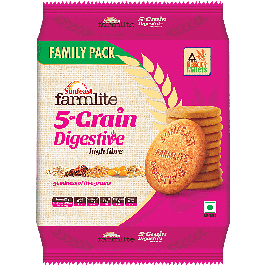 Sunfeast 5 Grain Digestive High Fibre Biscuits